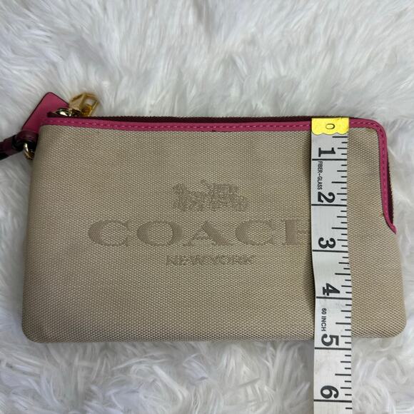 COACH Color Block Double Zipper Wallet Wristlet - Picture 10 of 10